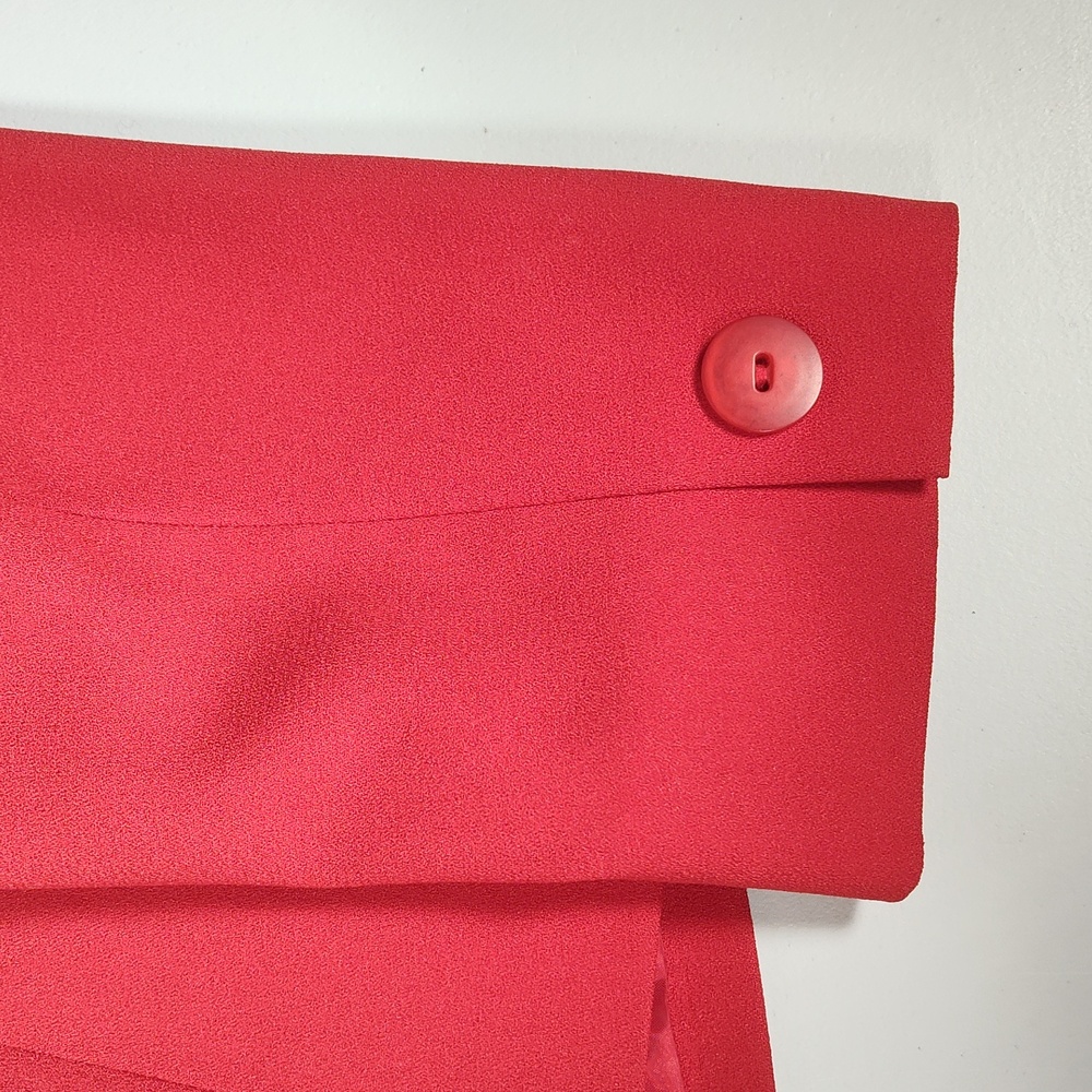 Vintage Rena Rowan for Saville bright red double breasted blazer jacket 4 - Picture 9 of 13